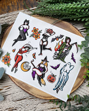 Load image into Gallery viewer, Spooky Babes Flash Art Print
