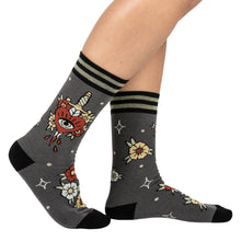Load image into Gallery viewer, Love Hurts Crew Socks
