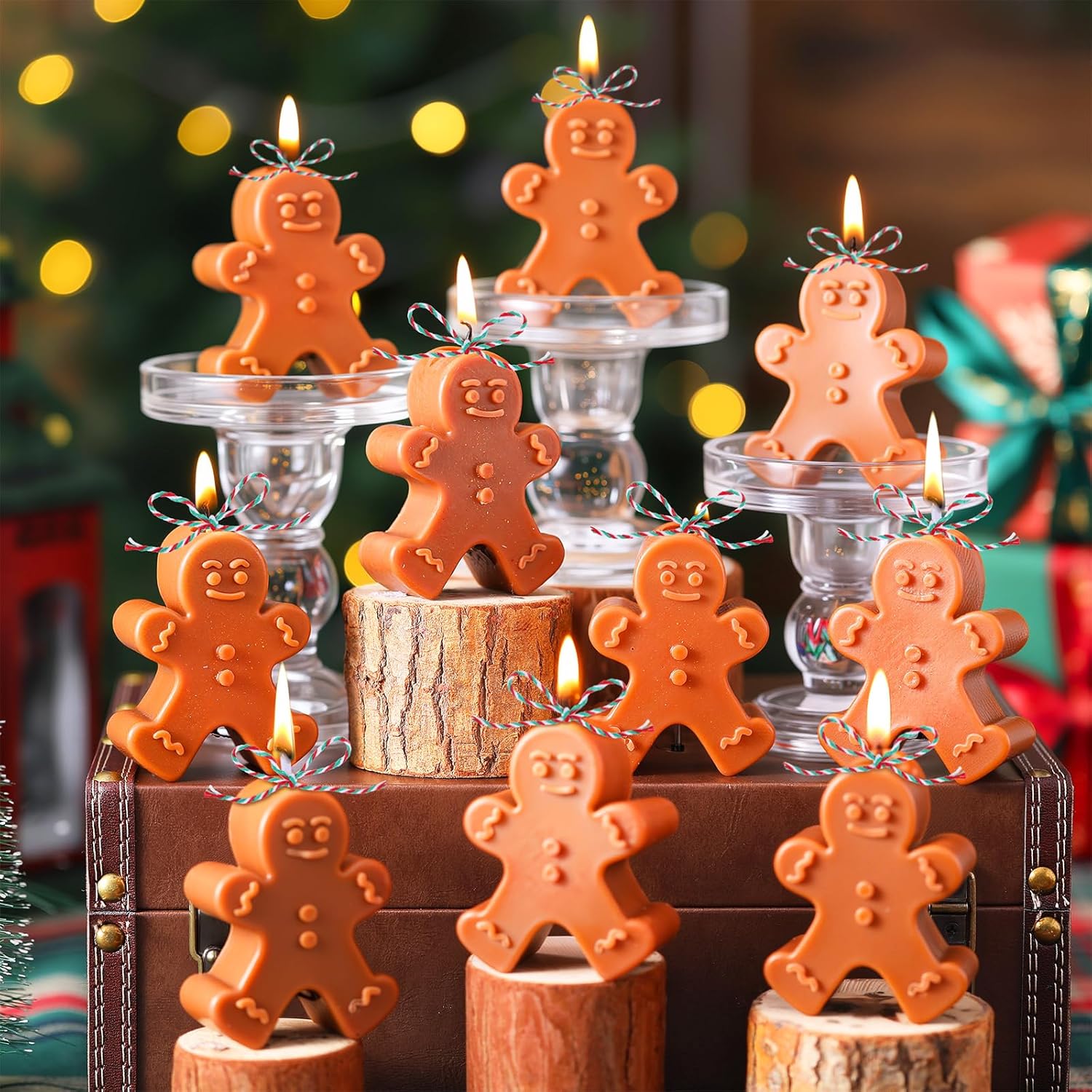 Gingerbread Candles