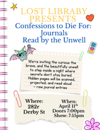 Confessions to Die For: Journals Read by the Unwell