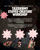 Taxidermy Stuffed Creature Workshop