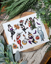 Load image into Gallery viewer, Spooky Babes Flash Art Print
