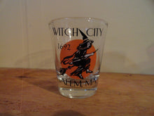 Load image into Gallery viewer, Clear Shot Glass with Witch

